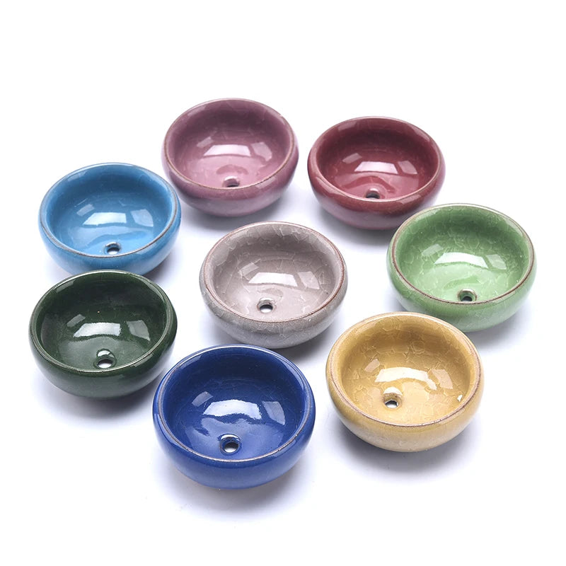 Cute Ice-Crack Glaze Flower Ceramics Succulent Planter Mini Pot Garden Flowerpot For Home Office Decor Plant Pot