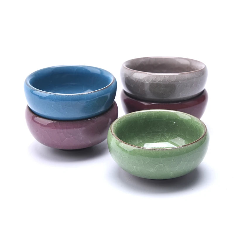 Cute Ice-Crack Glaze Flower Ceramics Succulent Planter Mini Pot Garden Flowerpot For Home Office Decor Plant Pot