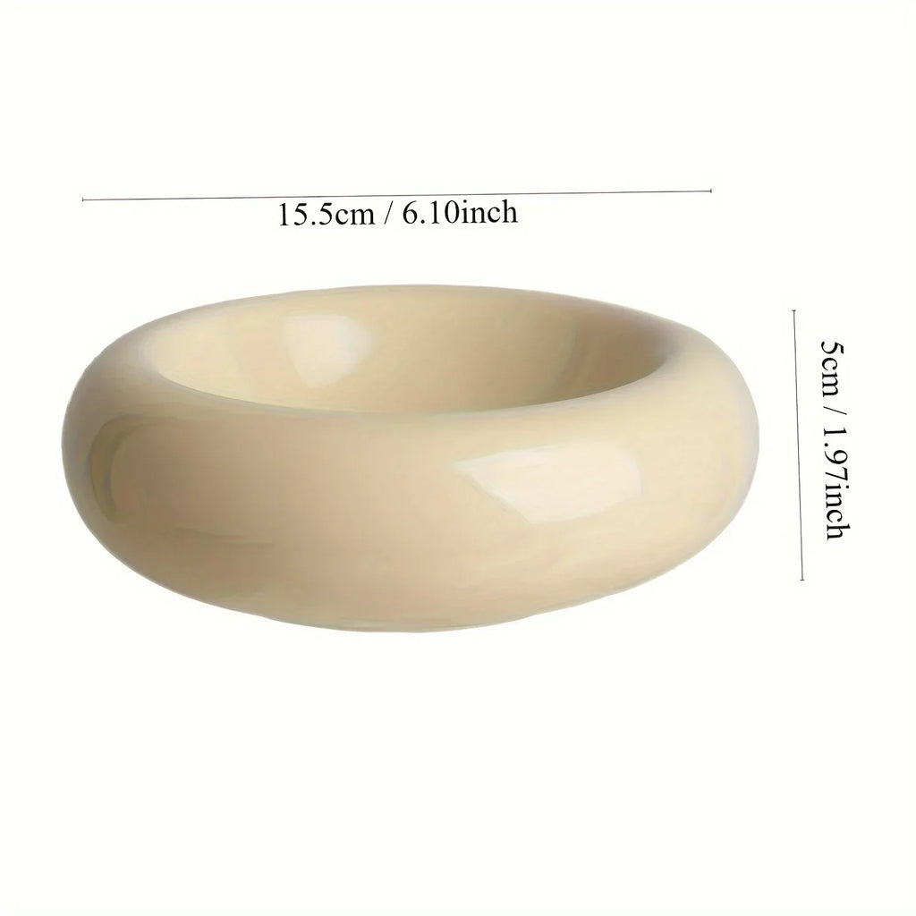 Ceramic cat bowl, pet bowl, cat bowl, donut dispenser, Dudu cat bowl, cat food bowl, spill proof water bowl, snack bowl