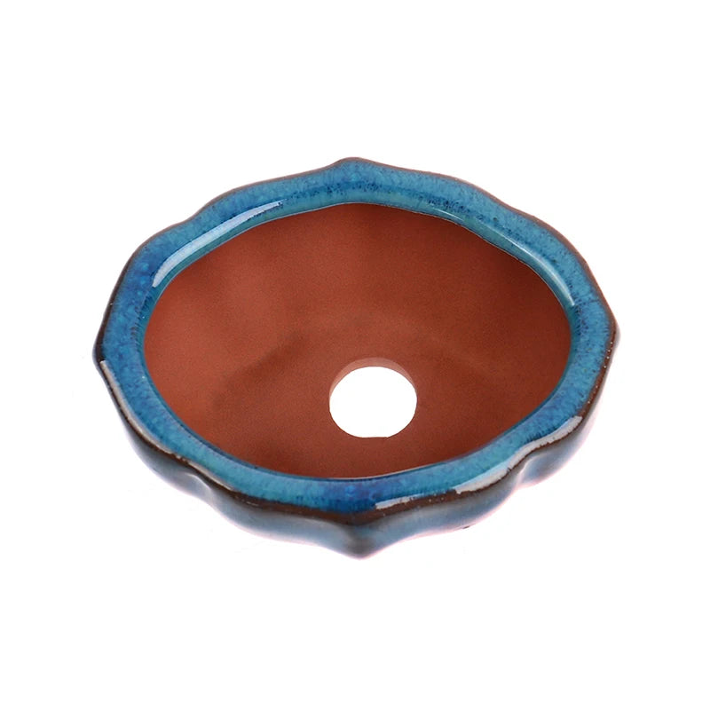 New Chinese Style Bonsai Flowerpot Ceramic Craft Plant Pot Planter Home Decor 7.5*5.7*4cm